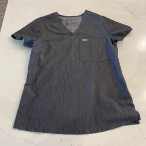 Figs Catarina One-Pocket Scrub Top in Graphite‎ Size XS